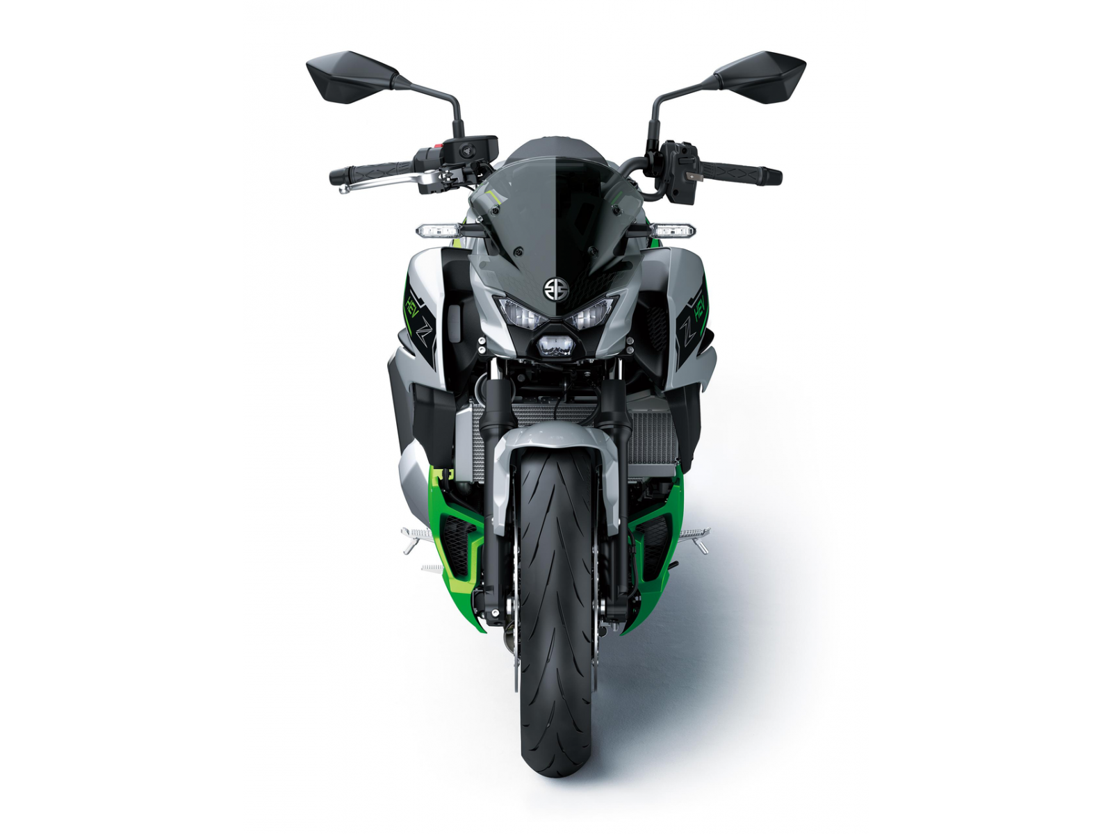 Мотоцикл KAWASAKI Z7 Hybrid (Metallic Bright Silver / Metallic Matte Lime Green / Ebony) 2025